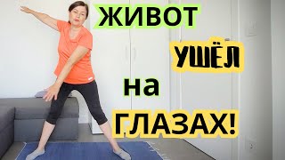 КАК УБРАТЬ ЖИВОТ И БОКА БЫСТРО 5 простых упражненияй ДЛЯ ПОХУДЕНИЯ ЖИВОТА в домашних условиях [upl. by Newmann]