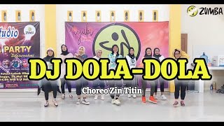 DJ DOLA DOLA Aku Salah Dola  Zumba  Dance Fitness  Choreo Zin Titin  Miyuki Studio [upl. by Qahsi661]