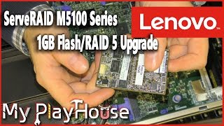 Hardware upgrades ServeRAID M5110e 1GB FlashRAID5  468 [upl. by Chelsie]