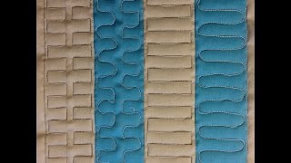 How to Machine Quilt Lines and Curves in a Rail Fence Block [upl. by Airretal]