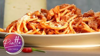 How to Make Pasta AMATRICIANA like an ITALIAN  Tasty and Easy [upl. by Kadner263]