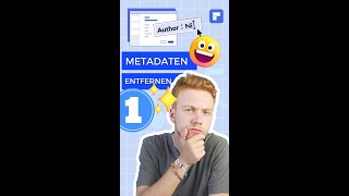 Metadaten in PDFs kurz erklärt  Wondershare PDFelement  Shorts [upl. by Dougald]