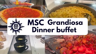 MSC Grandiosa dinner buffet [upl. by Vitalis]