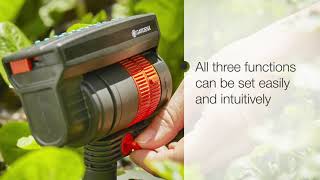 AquaZoom compact Oscillating Sprinkler  features for vegetable and flower beds [upl. by Aneert]