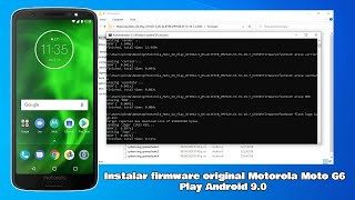 Flashear instalar firmware original Motorola Moto G6 Play Android 90 paso a paso [upl. by Annovahs]