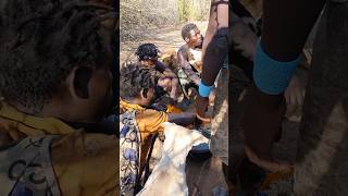 Feed their dogs on Beef daily hadzabetribe africantribe funny shorts [upl. by Ardnosal662]