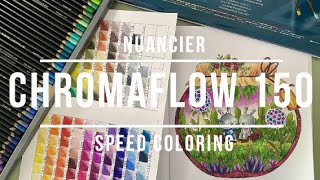 Derwent Chromaflow 150  petite présentation nuancier et speed coloring [upl. by Hollington]