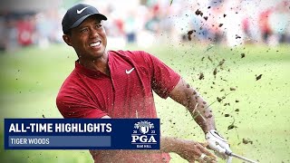 Tiger Woods Best Shots in PGA Championship History [upl. by Farnsworth]