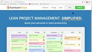 KANBANFLOW TUTORIAL [upl. by Enaj429]
