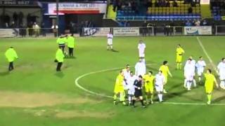 Footballer Sent Off For Tackling A Streaker Havant amp Waterloo vs Dorchester [upl. by Liauqram960]