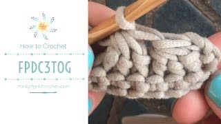 Front Post Double Crochet 3 Together FPdc3tog  Stitch Explorer Saturday Series  Learn Crochet [upl. by Enymsaj]