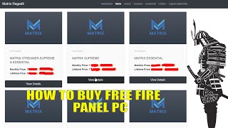 How To Buy Matrix Panel Free Fire Pc Hindi [upl. by Aleicarg]