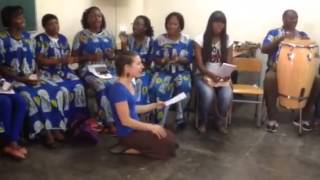 Windborne learning Utima Wange from Angolan choir [upl. by Durrell64]