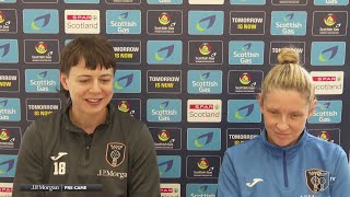 JP MORGAN PREGAME  Scottish Cup R4 press conference  Meikayla Moore amp HC Leanne Ross [upl. by Yerahcaz]