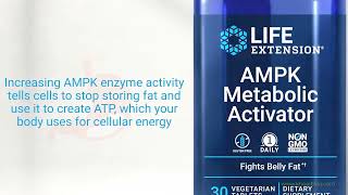 Viên uống AMPK Metabolic Activator hộp 30 viên của Life Extension [upl. by Nylcsoj782]