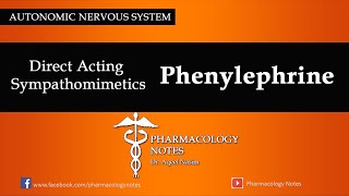 phenylephrine pharmacology  pharmacology  adrenergic receptors amp agonists made easy [upl. by Wayne554]