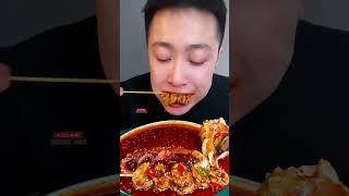 Spicy seafood eatingasmr foodeatingshow decenteats eatshow eats mukbanging mukbang spicyfood [upl. by Ketchan123]