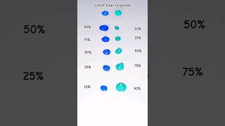 Cobalt blue Vs Turquoise Mixing Colours Shorts colormixing subscribe satisfying [upl. by Ramirol988]