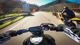 FUN RIDE with FRIENDS  YAMAHA MT07 CUSTOM EXHAUST 4K [upl. by Ayimat201]