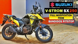 SUZUKI VSTROM SX 250 All Modifications From Legendary Customs [upl. by Gehman]