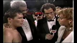 Funny Hector Camacho at Julio Cesar Chavez Frankie Mitchell fight post fight interview [upl. by Gayle637]