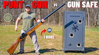 PUNT GUN vs Gun Safe The Biggest Shotgun EVER [upl. by Alyahsat]