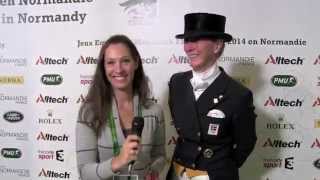 Nathalie zu Sayn Wittgenstein interview  Alltech FEI World Equestrian Games 2014 [upl. by Icyac]