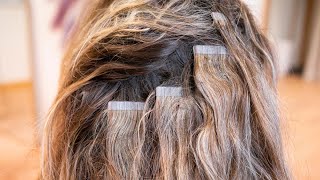 How To Remove Matted Tape Hair Extensions  SimplyHair [upl. by Nwavahs]