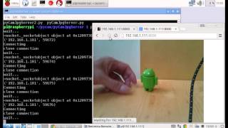 Python socket server to send camera image to client II [upl. by Ahseikram501]