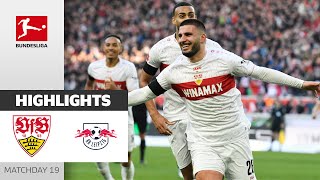 Undav amp VfB Spectacular  VfB Stuttgart  RB Leipzig 52  Highlights  MD 19  Bundesliga 2324 [upl. by Ronnica]