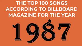 Billboard Top 100 Songs of 1987 [upl. by Kassel]