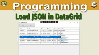 C Load JSON into Datagrid How to use Newtonsoft to Serialize and Deserialize Data [upl. by Ahsiuqram]