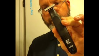 2021 King C Gillette Style Master  face shave and edging [upl. by Tuttle]