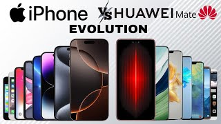 Apple iPhone Evolution vs Huawei Mate Series Evolution [upl. by Yessej]