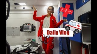 Aké To Je Byť Záchranárom  Daily Vlog 24 hodinová služba na sanitke [upl. by Aida604]