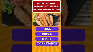 What is the primary ingredient in traditional Japanese tempura batter [upl. by Cohby442]