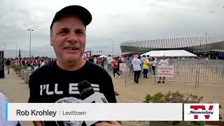 Doors open at Nassau Coliseum for Trump rally [upl. by Drarreg188]