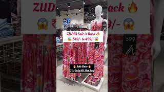 ZUDIO SALE IS BACK 🔥 from 31st July to 31st Aug 2024 Across India zudiosale zudiosale2024 sale [upl. by Tecla]