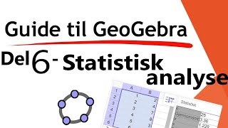 Ultimate guiden til GeoGebra  del 6  Statistikk gjennomsnitt median standardavvik [upl. by Scheck]