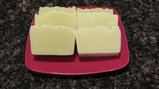 How To Make Soap Using Olive Oil Coconut Oil and Lye [upl. by Latoyia]