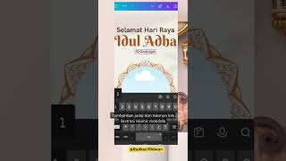 Tutorial Desain Twibbon Ucapan Idul Adha di Canva 🕋🙏🏻✨ WAJIB SAVE [upl. by Karylin]