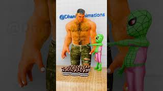 Little Spidey sneaks Hulks Cake gta cake [upl. by Roseline440]