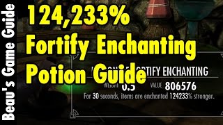 124833 Fortify Enchanting Potions Guide  Skyrim Special Edition  xBeau Gaming [upl. by Lenej]