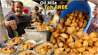 15 Rs Best Nashta  No 1 Oil Free Chole Bhature  Street Food India [upl. by Gorski]