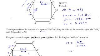 0580 42 F M 17 Q10b Polygons Trigonometry [upl. by Ewell]