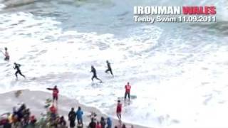 Ironman Wales 38K Tenby Swim  THE BEST BITS [upl. by Thebazile]