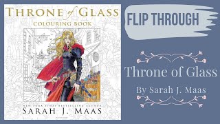 FLIP THROUGH Throne of Glass Coloring Book by Sarah J Maas ISBN 9781408881422 [upl. by Ades]