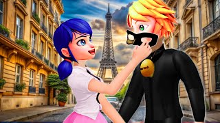 Marinette Is Surprised Because Adrien Is Cat Noir  Funny Ladybug  Best Funny Animation [upl. by Sela]