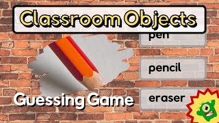 Classroom objects  A Guessing Game   Free Worksheets English ESL Activities [upl. by Stauder722]