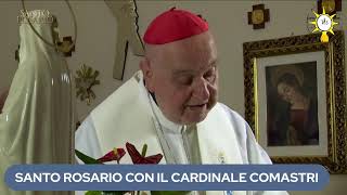 SANTO ROSARIO COL CARDINALE COMASTRI misteri della Gioia [upl. by Drol91]